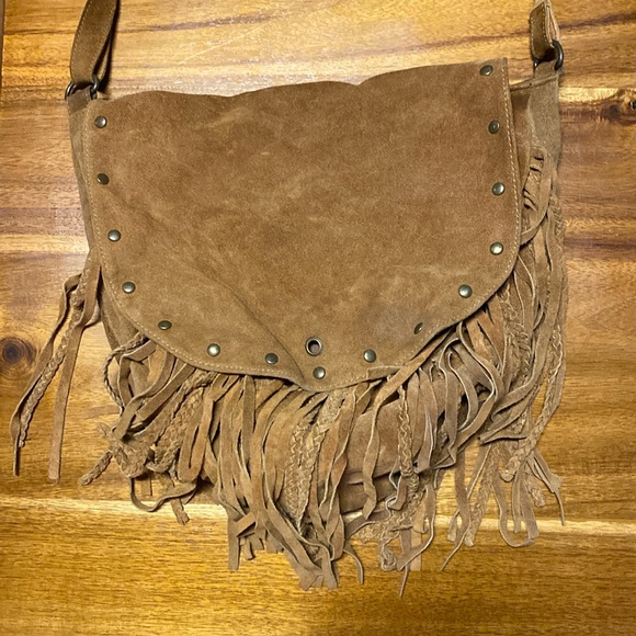 Boho fringe suede crossbody bag - Picture 1 of 1